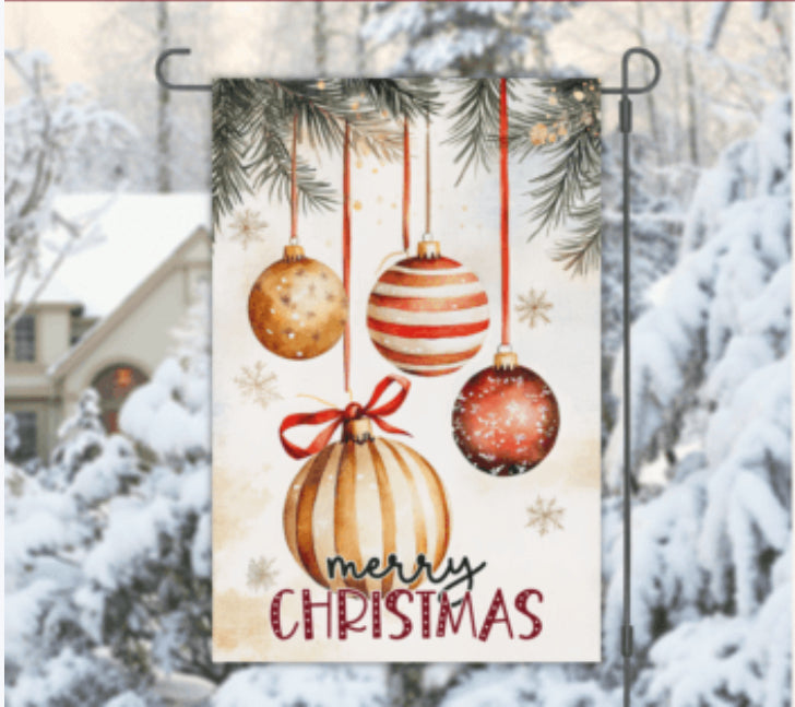 Merry Christmas garden flag