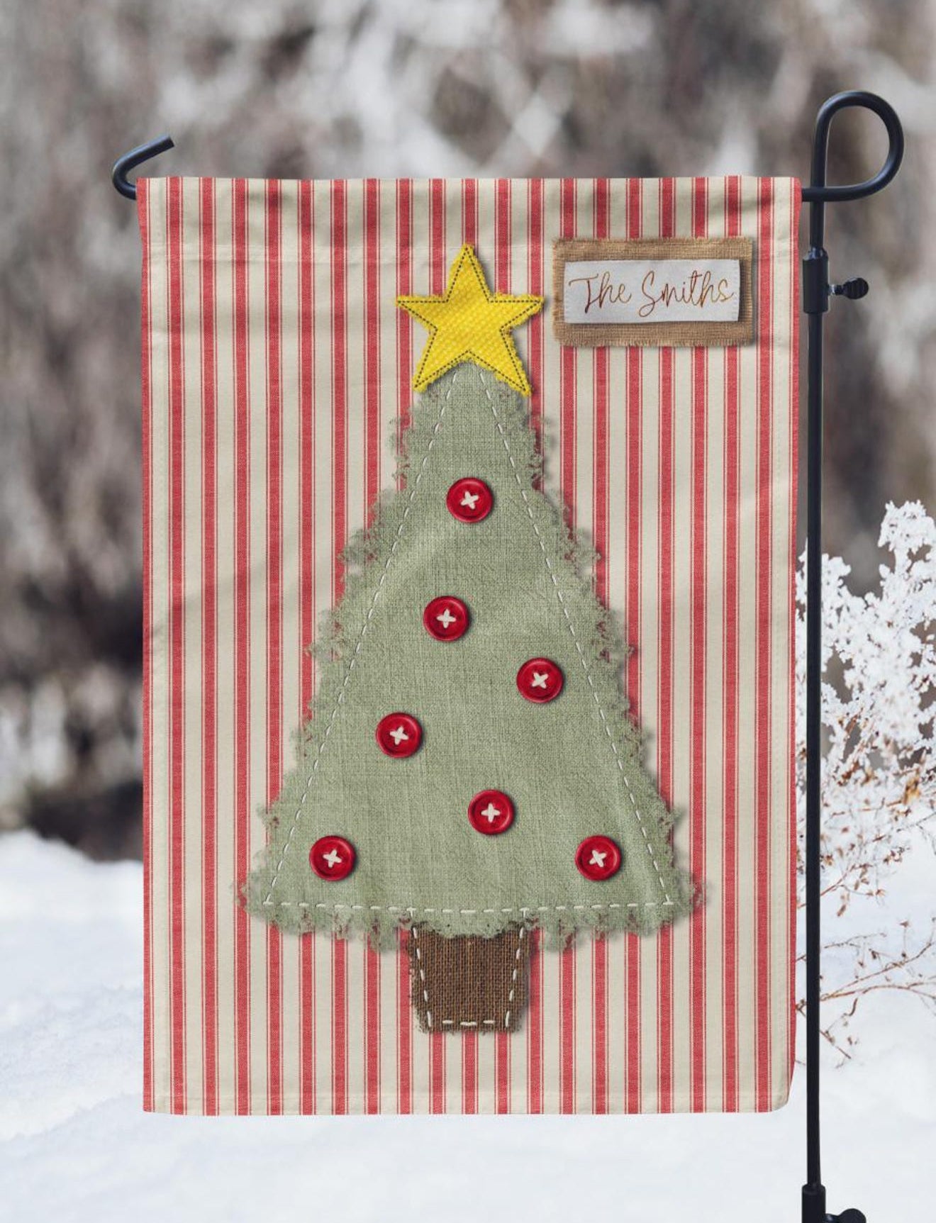 Christmas Tree garden flag