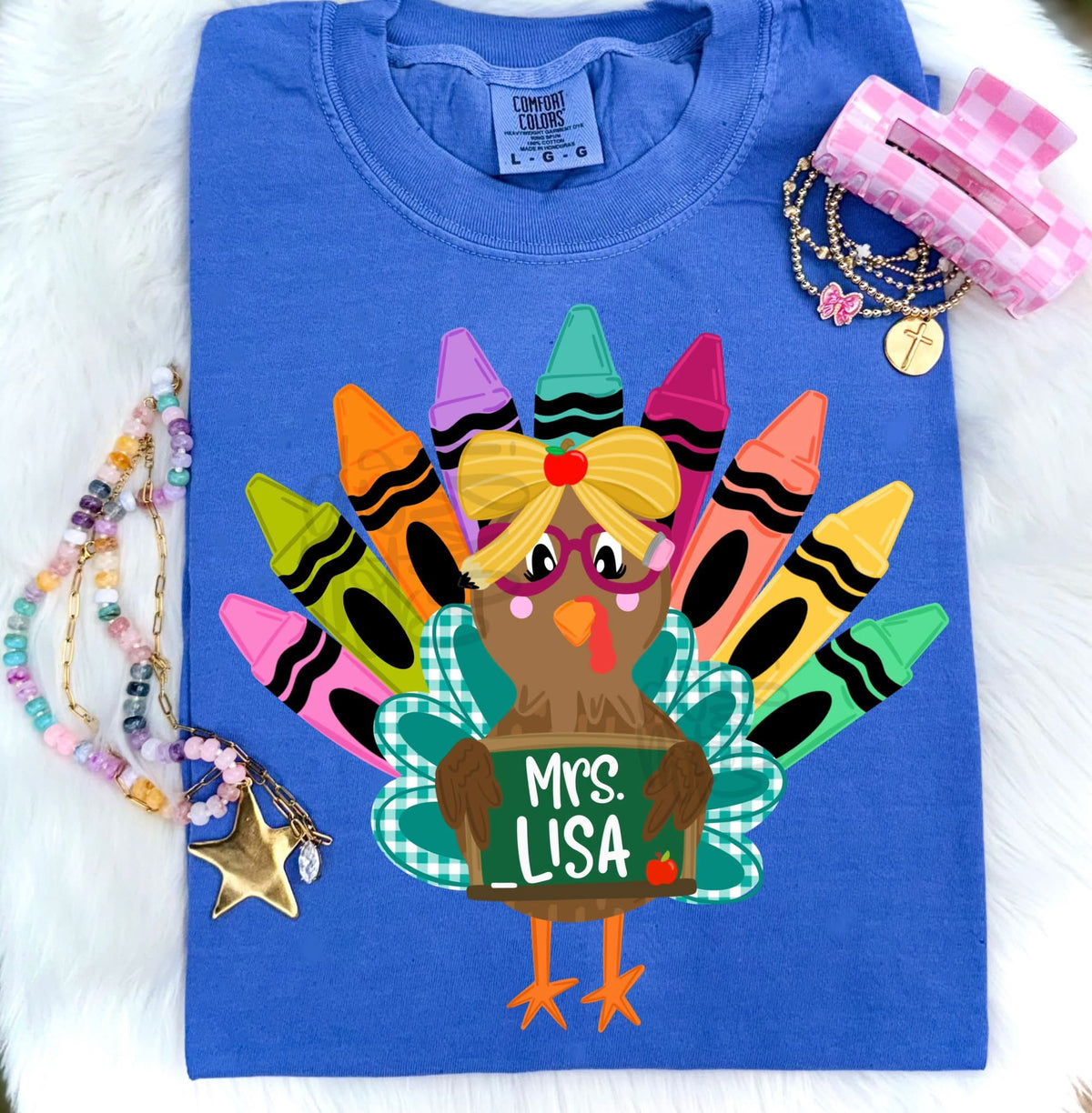Personalized Teacher Turkey Tee