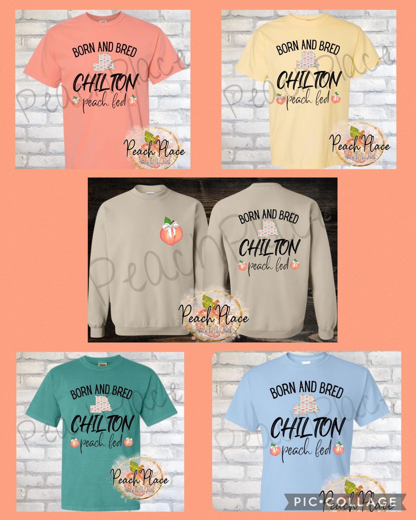 Born and Bred Chilton Peach Fed Tee