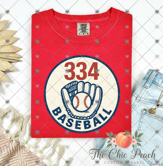 334 baseball with glove