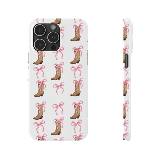 Cowgirl Coquette Slim Phone Case