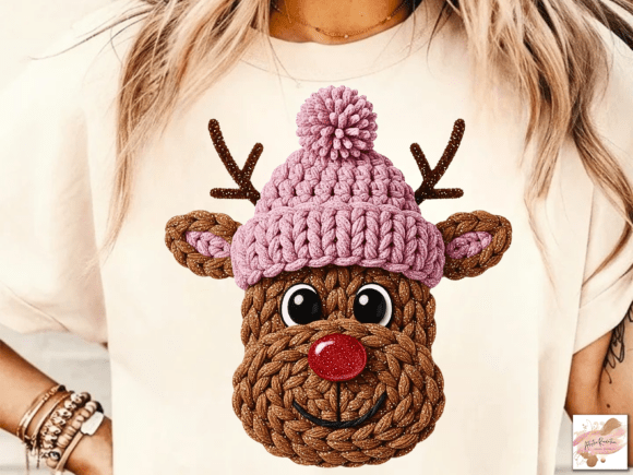 Faux Yarn Reindeer