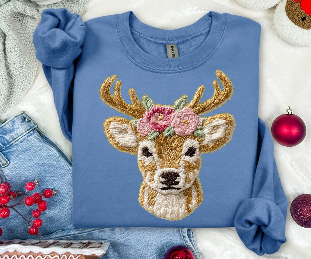 Faux Yarn Deer