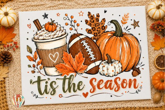Tis the Season Fall Football Tee