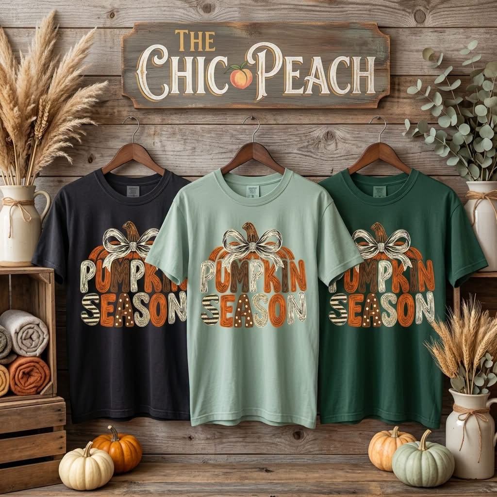 Pumpkin Season Bow Tee