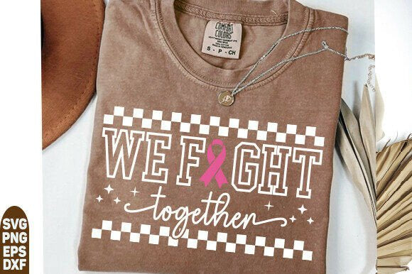 We Fight Together Checkered Awareness Tee