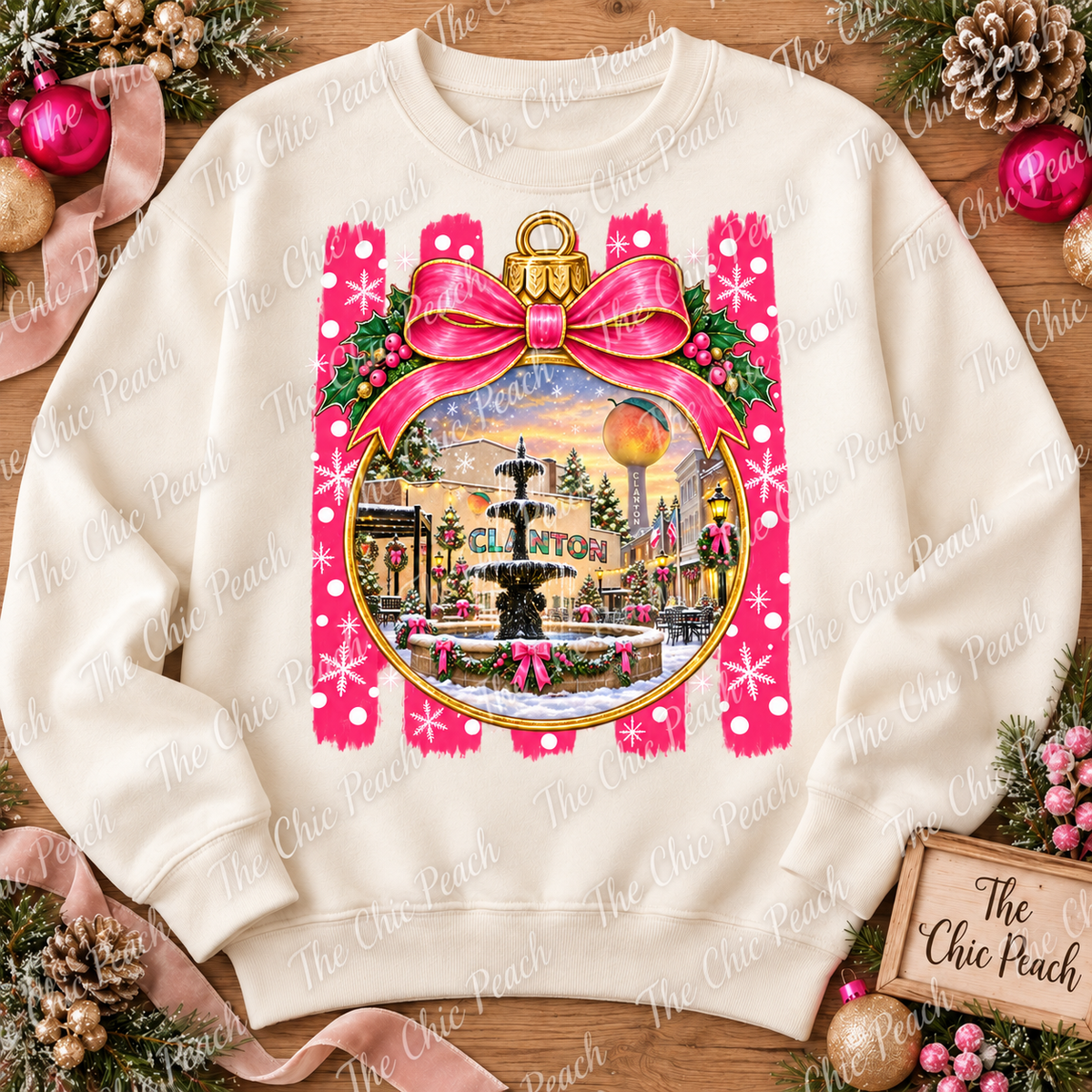Clanton Christmas Ornament Sweatshirt