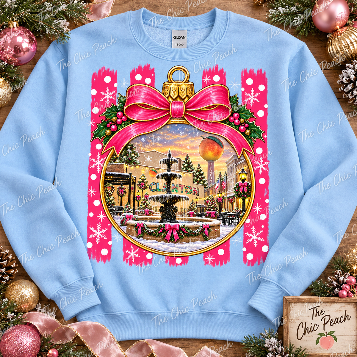 Clanton Christmas Ornament Sweatshirt