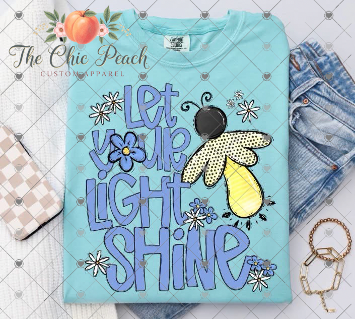 Let Your Light Shine Firefly Tee