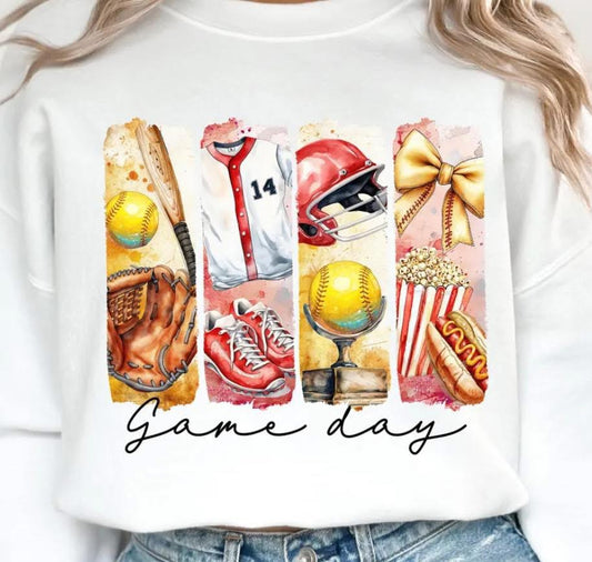 Softball Gameday vintage