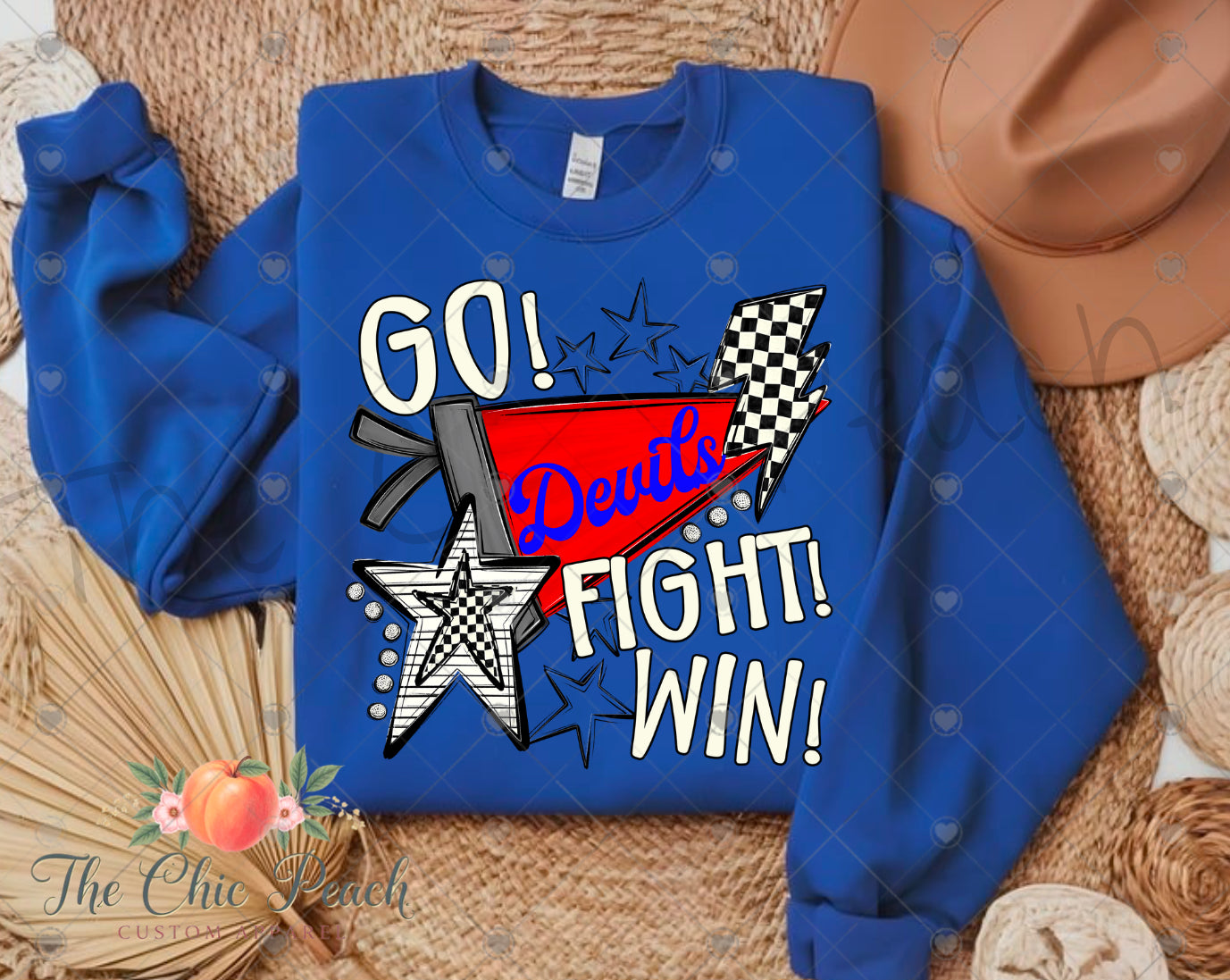Custom Go Fight Win Spirit Tee