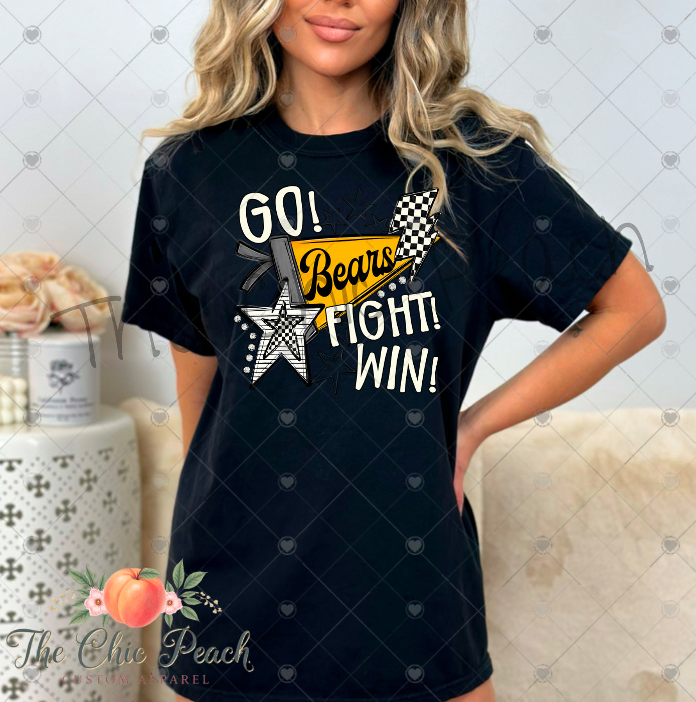 Custom Go Fight Win Spirit Tee