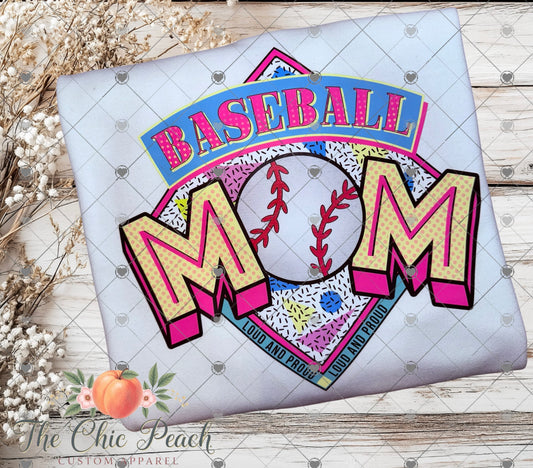 Throwback Baseball Mom