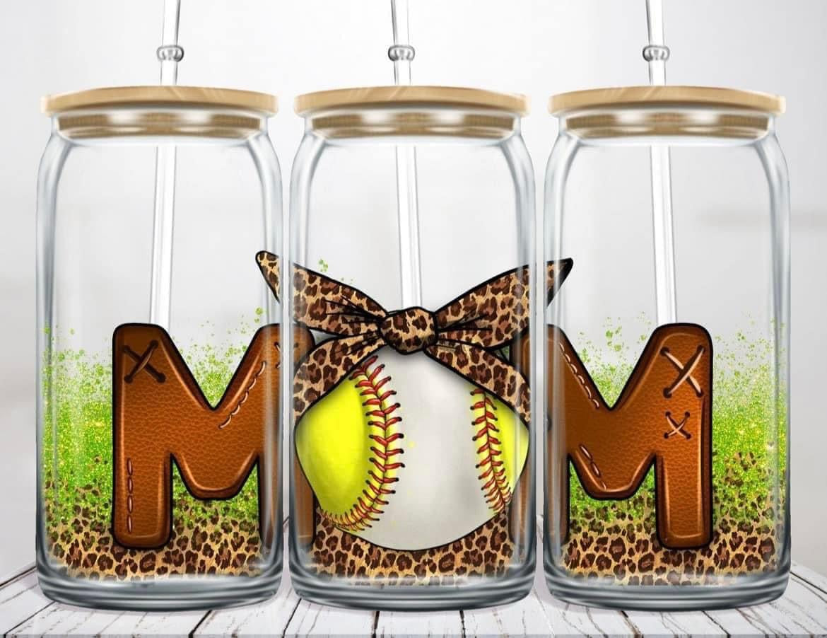 Softball/baseball mom tumbler